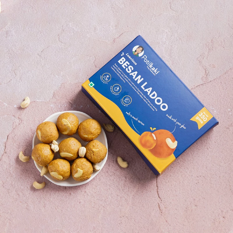 Patil Kaki Besan Ladoo, 350 g-1.webp